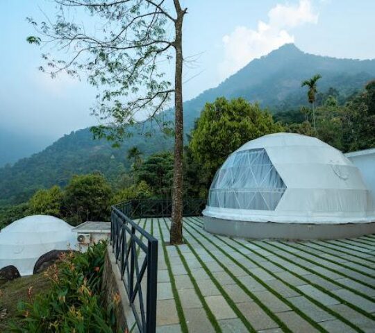 Dome stay with swimming pool in Calicut