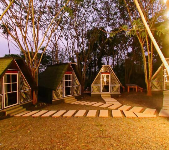 A-frame and camping cabin stay in Meppadi, Wayanad