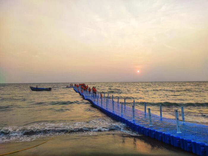 Floating Bridge in Alappuzha Beach - Image 5