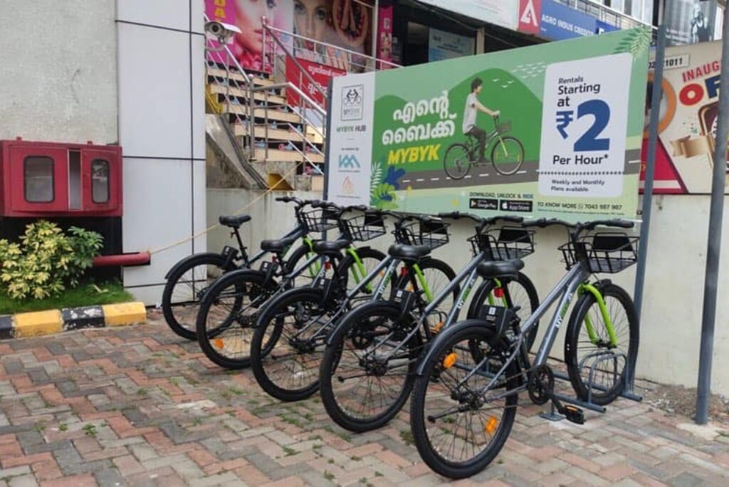 Rent a bycycle for Ride in Cochin @ 2 Rupees Per Hour