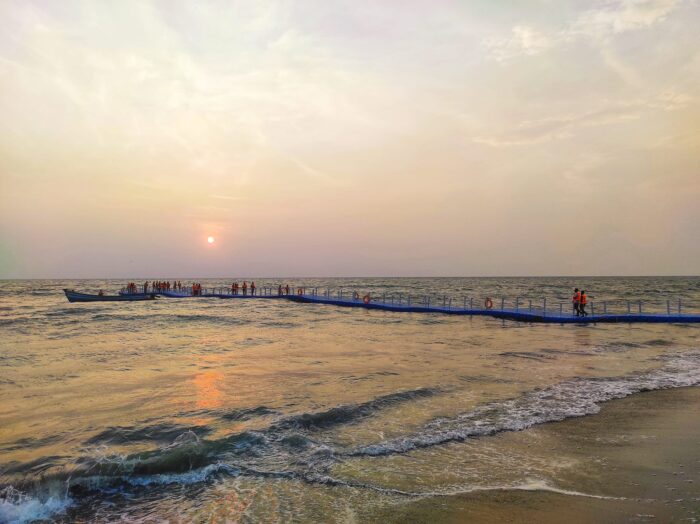 Floating Bridge in Alappuzha Beach - Image 2
