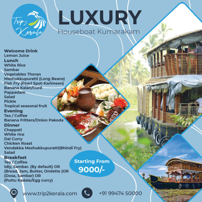 Rajahamsam 2 bedroom Upper deck Premium and luxury Houseboat - Image 7