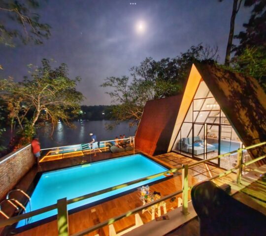Two Bedroom Private Pool A Frame stay Thrissur
