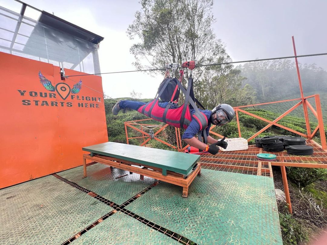 Kolukkumalai-Zipline.jpg Longest Zipline in Munnar Kerala India - Image 1